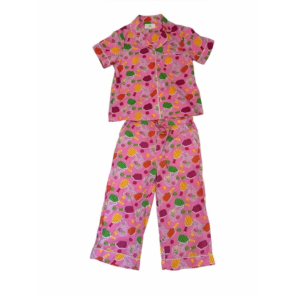 PrintFresh Pink Pickleball Print Pajama set size medium